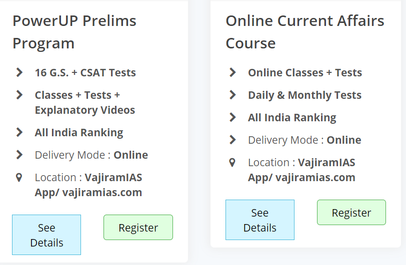 Vajiramandravi Online IAS Courses