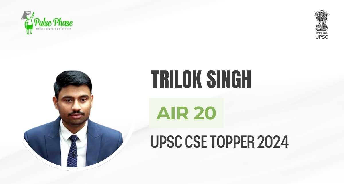 UPSC (2024) Topper Trilok Singh AIR-20