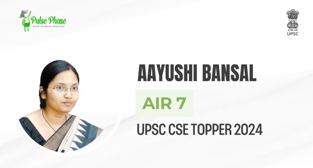UPSC (2024) Topper Aayushi Bansal AIR-7
