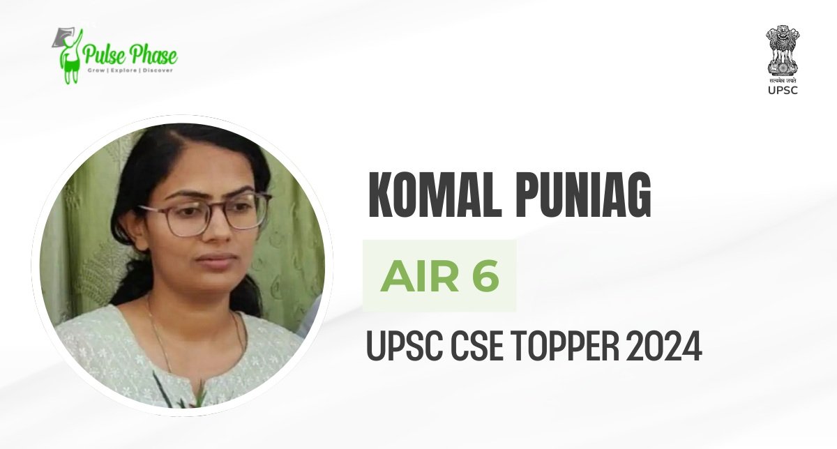 UPSC (2024) Topper Komal Punia AIR-6